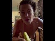 Preview 5 of Where are you?!  I’ll Use a Banana Instead!  Deep Throat, Vagninal & Anal!