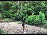 Preview 6 of Hellogabi voyeur in the woods