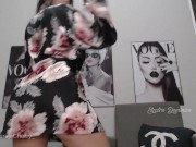 Preview 2 of Whore Rabuda sensualizing in mini dresses