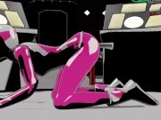 Preview 2 of Pink power ranger gets fucked by invisible dicks.