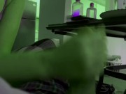 Preview 4 of She-hulk jerks my cock with both hands until I expload. Hulk cock thobbing and pulsating.