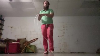 Shaking My Dick while I jump rope