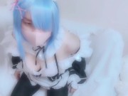 Preview 3 of Masturbating in Re:zero's maid cosplay