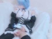Preview 4 of Masturbating in Re:zero's maid cosplay
