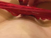 Preview 1 of This panties hide such a dirty secret! Extremely creamy wet panties and pussy close up pov