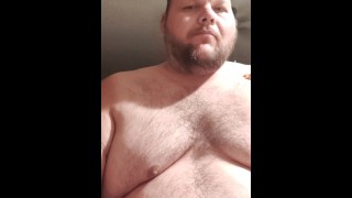 550LBS Superchub trying on tight clothes and belly play