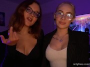 Preview 3 of Your hot teachers teach you to jerk your cock correctly JOI