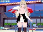 Preview 3 of [Hentai Game Koikatsu! ]Have sex with Big tits YuGiOh! Sky Striker Ace-Raye.3DCG Erotic Anime Video.