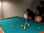 Preview 1 of Fucking with my student in a pool class, she loses the bet and I fuck her on top of the table