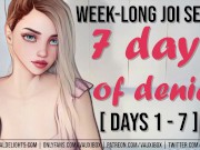 Preview 1 of JOI AUDIO SERIES: 7 Days of Denial by VauxiBox (Edging) (Jerk off Instruction) - ENTIRE SERIES