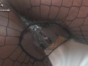 Preview 4 of Black Beauty, pussy loaded with cum, creampie close-up