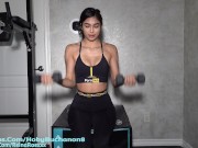 Preview 2 of Fit Latina Reina Rae Face Fucked & Fucked Hard By Personal Trainer
