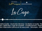 Preview 1 of La Cage [Audio Porn French JOI Cage Sissy SPH FemDom Anal Aftercare]