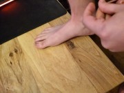 Preview 1 of Cum on own foot