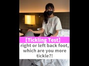 Preview 2 of right or left back foot, which are you more tickle?!