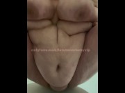 Preview 3 of watch my belly jiggly as i fuck my dildo