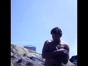 Preview 1 of Very horny on the nudist beach