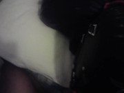 Preview 4 of Milf hogtied in latex and high heels with a lip open mouth gag POV. Great mouth fucking action