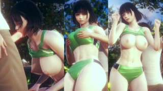 [Hentai Game Koikatsu! ]Have sex with Big tits Idol Master Kogane Tsukioka.3DCG Erotic Anime Video.