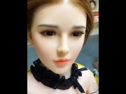 Preview 2 of Tiktok PMV sex doll factory, guests actually shooting blonde sex dolls, sex doll videos