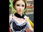 Preview 6 of Tiktok PMV sex doll factory, guests actually shooting blonde sex dolls, sex doll videos
