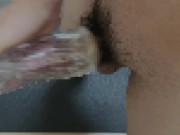 Preview 6 of Japanese office worker masturbates with a pocket pussy soaking.