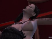 Preview 5 of Beautiful Vampire Girl with Beautiful Body and Tattoos subjected to BDSM - Sexual Hot Animations