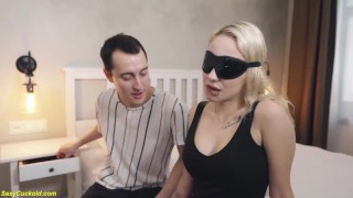 Rita Murr blindfold anal cuckolding