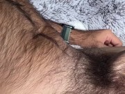 Preview 4 of Full of chest hair sitting naked on my sofa