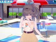 Preview 1 of [Hentai Game Koikatsu! ]Have sex with Big tits Idol Master Kogane Tsukioka.3DCG Erotic Anime Video.