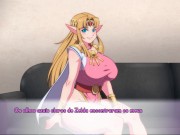 Preview 2 of Waifuhub Zelda a Princesa, Elfa e Pornstars