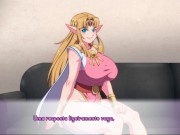Preview 3 of Waifuhub Zelda a Princesa, Elfa e Pornstars