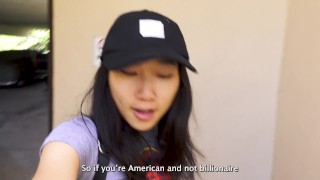 Tiny Asian Kina Kai Takes Huge Dick in Ass and gets huge Cum Load in Mouth from Original MILF Hunter