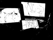 Preview 1 of Homage to Natalia Starr - Ink Animation Triple Screen