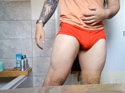 Preview 2 of Muscle lad with long slow piss