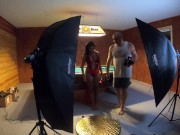 Preview 4 of Red Bikini Behind the Scenes Photoshoot
