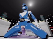 Preview 3 of Blue ranger riding slime dick