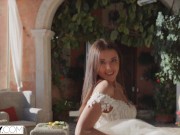 Preview 3 of TUSHY Runaway bride Sybil has anal adventure before wedding