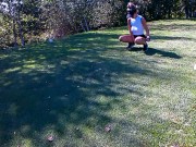 Preview 1 of Love public Masturbation & squirt exhib on public golf course