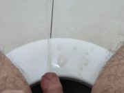 Preview 6 of Sitting on the toilet and pissing all over the floor