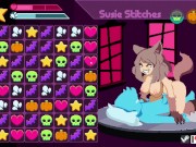Preview 6 of Spooky Starlets: Pixel Pornstars [v0.4] Furry wolf giving a head