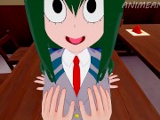 Preview 3 of Deku and Tsuyu Asui Fuck Between Study Hours While Nobody is Watching - My Hero Academia Hentai 3d