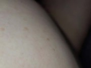 Preview 2 of Morning sex for snuggling  my Ass into my husband's cock, he inserted it from back and creampied.