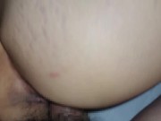 Preview 5 of Morning sex for snuggling  my Ass into my husband's cock, he inserted it from back and creampied.