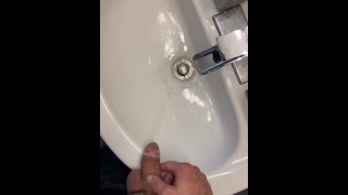 Rub my dick on my step mom toothbrush after pee pissing in her sink while she out with step sister