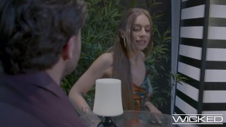 Wicked - Cute Brunette Fucks Her Date On Her Frisky Stuff Channel - April Olsen