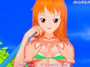 Preview 4 of Spending the Best Creampie Vacations with Nami and Yamato - One Piece Anime Hentai 3d Compilation