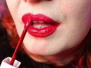 Preview 6 of FUR SOUNDS and hot LIPS fetish video - ASMR relax sounding