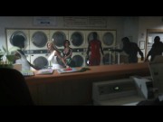 Preview 3 of Lost MILF - Gangbanged by BBC Homeless Black Men in a Laundry Mat