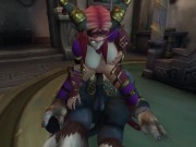 Preview 5 of Redhead Elf takes Tauren Dick in the ass | Warcraft Parody